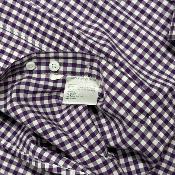 Spier & Mackay Handmade Dress Shirt Custom Check Long Sleeve Cotton 43 17 XL - Picture 8 of 10